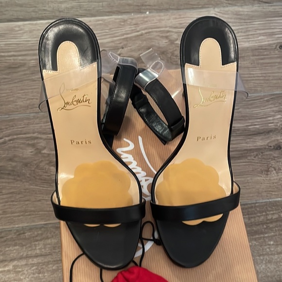Christian Louboutin Open Toe Stilettos - Picture 4 of 7